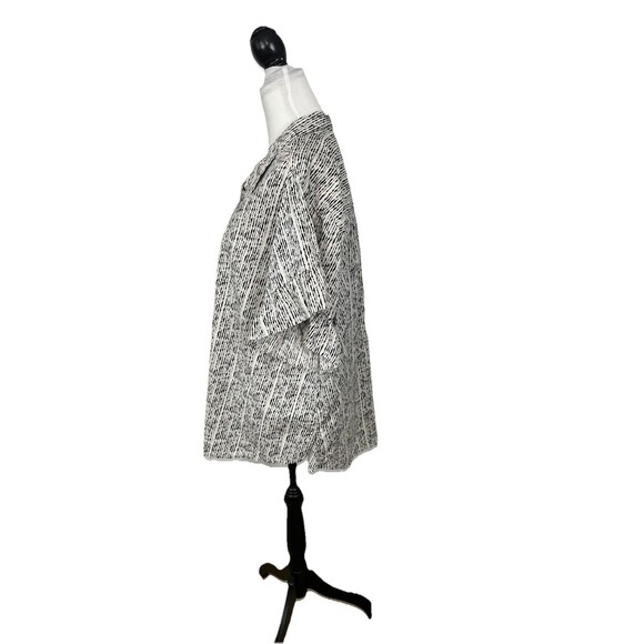 Lane Bryant Blouse Plus Size 22 V Neck Ruffled Short Sleeves 100% Cotton Shirt - Picture 6 of 9